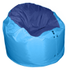 Кресло "Розетка" голубой с тёмно синим верхом оксфорд